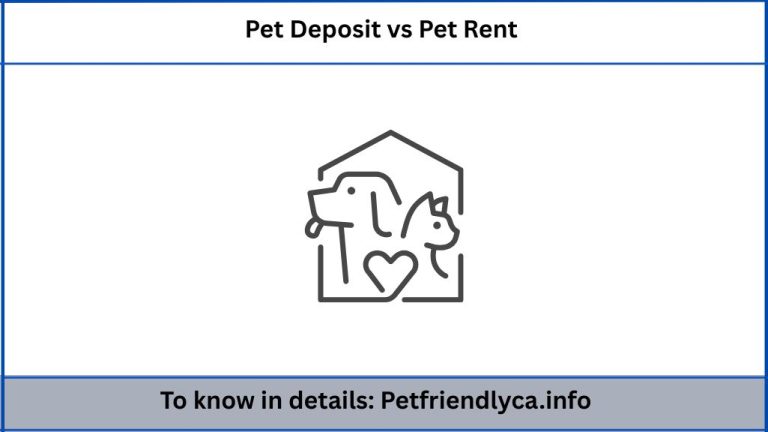 Pet Deposit vs Pet Rent