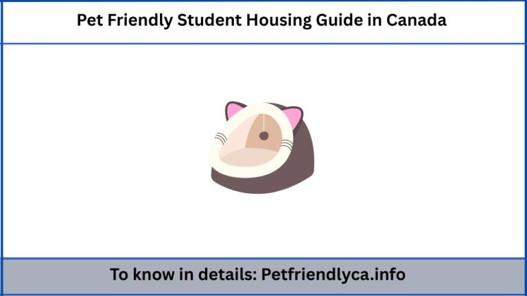 Pet Friendly Student Housing Guide in Canada